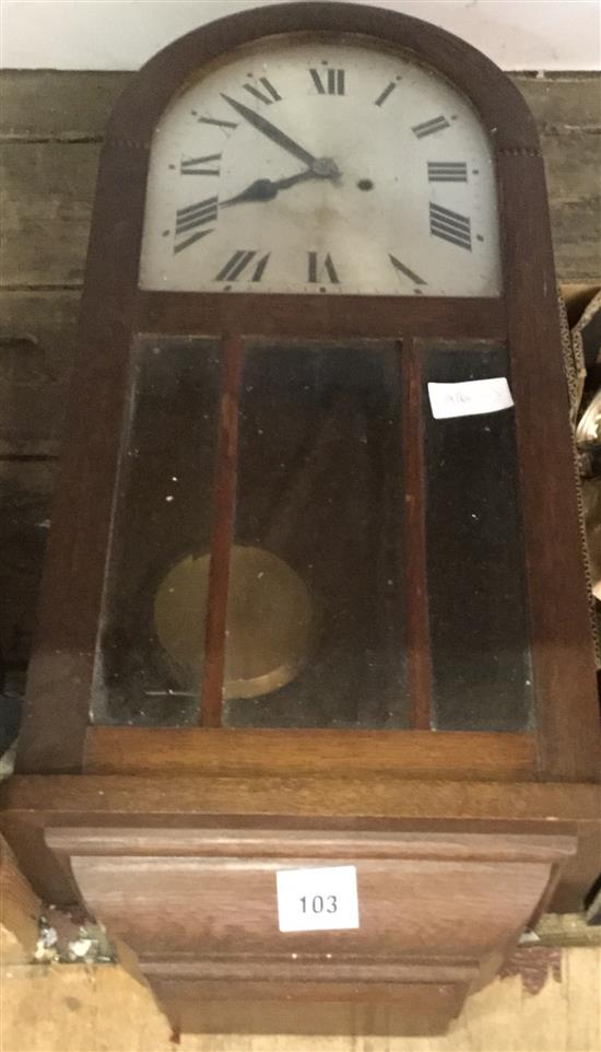 Dome top wall clock
